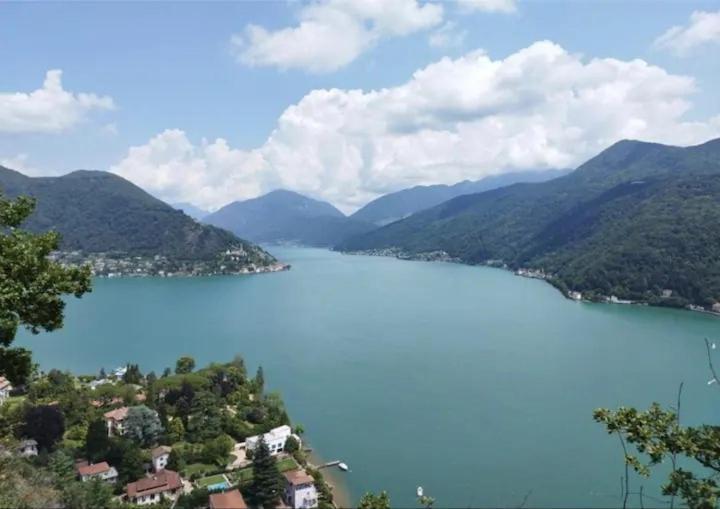 Rifugio Sul Lago Di Lugano A Порто-Черезио Экстерьер фото
